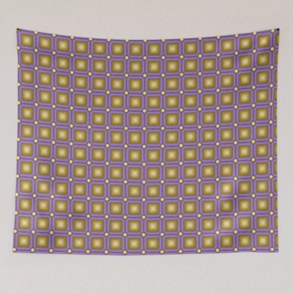 Item preview, Retro Purple-Gold Geometric Pattern designed and sold by FebruaryBloom.