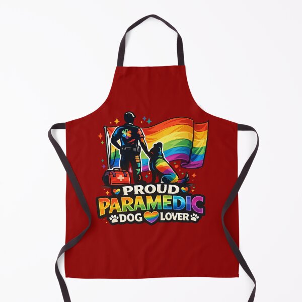 Item preview, Pride Paramedic Dog Lover LGBTQ EMS EMT Rainbow First Responder Gift Proud Medic Dog Dad Mom designed and sold by Im-Ara.