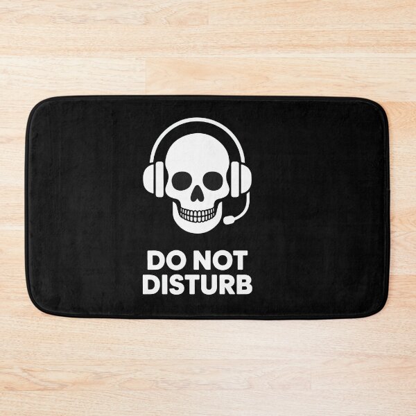 Item preview, Do Not Disturb – Skull Gamer Headset Dark Humor Design designed and sold by SkeletonMood.