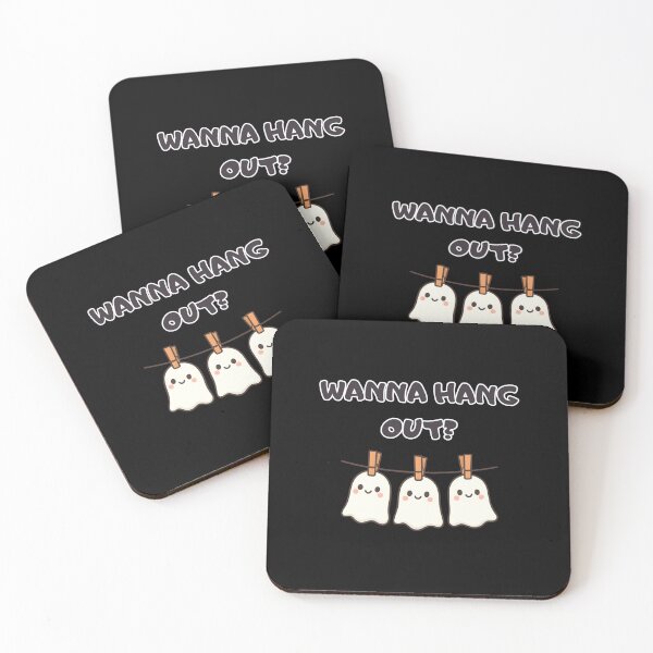 Item preview, Wanna hang out? Hanging sheet ghost. designed and sold by uunaa.