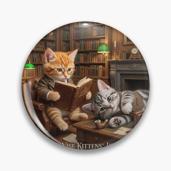 Item preview, ​The Wise Kittens' Library. designed and sold by JoyNest = "The nest of joy".
