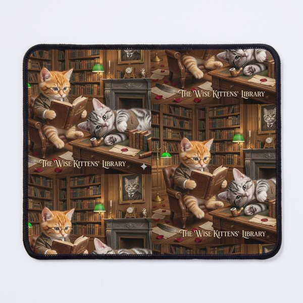Item preview, The Wise Kittens' Library. designed and sold by JoyNest = "The nest of joy".