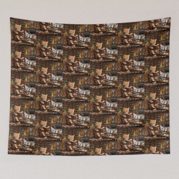 Item preview, ​The Wise Kittens' Library. designed and sold by JoyNest = "The nest of joy".