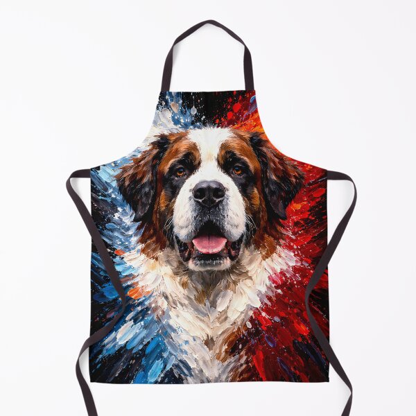 Artikelvorschau, Bernhardiner Farbexplosion Hunde-Kunst entworfen und verkauft von Vista Atelier.