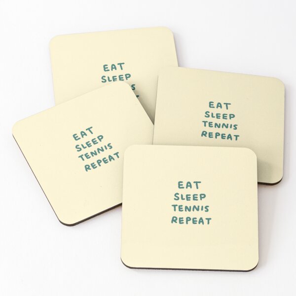 Item preview, eat sleep tennis repeat designed and sold by ourhappyface.