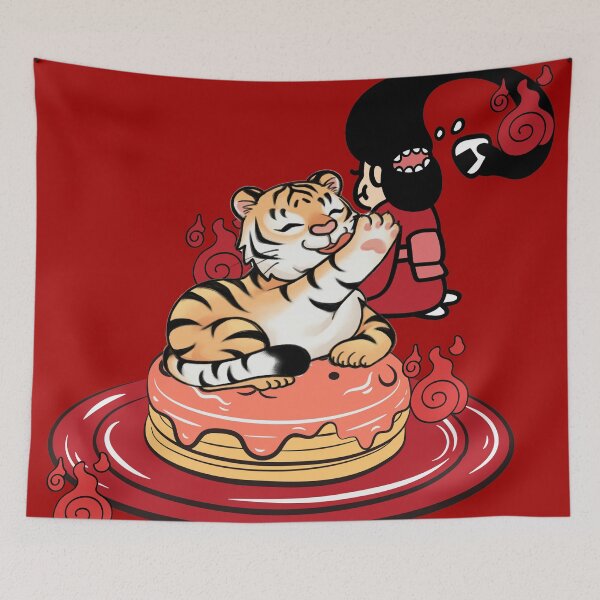 Item preview, Kawaii Tiger, Futakuchi-onna and Pancakes designed and sold by Kanniax.