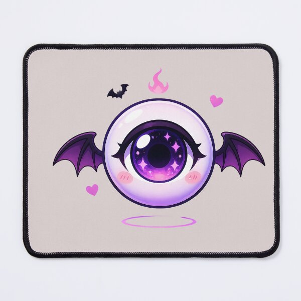 Item preview, Bat Eye Anime Design, Cute Gothic Kawaii Aesthetic, Spooky Floating Eye Character Graphic designed and sold by MouradStudio.