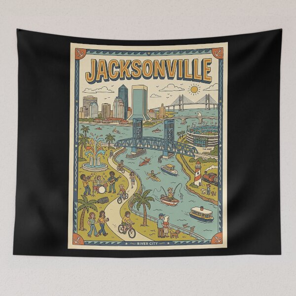 Item preview, Visit Jacksonville  - Florida designed and sold by civomgon.