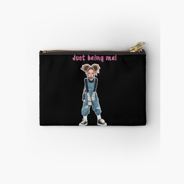 Item preview, Just Being Me | Edgy Girl in Denim Overalls Streetwear designed and sold by StudioNoRule.