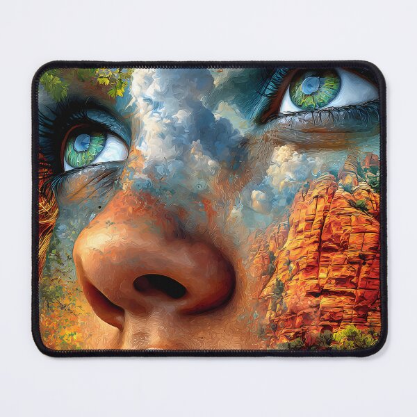 Item preview, Surreal Landscape Merging with Human Features designed and sold by Artessie.