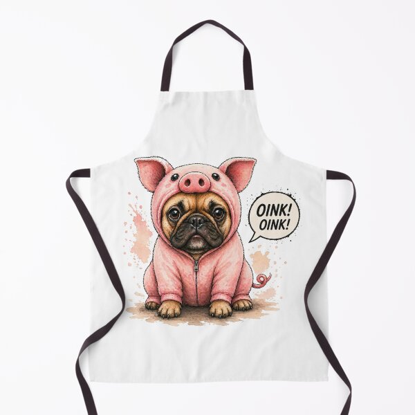 Item preview, Funny Pig Bulldog – Cute French Bulldog in Pig Costume “OINK!” designed and sold by shallia.