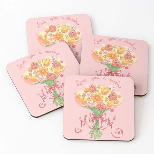 Item preview, Love you a bunch, Mom (pink) designed and sold by The Bubblegum Buck.