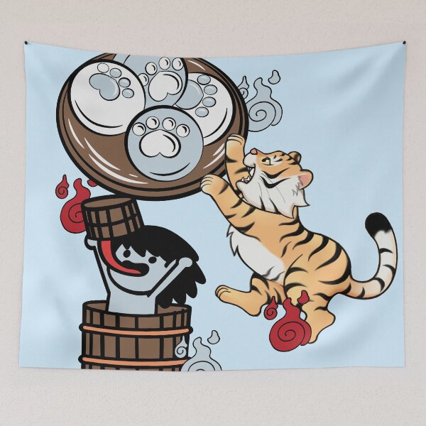 Item preview, Kawaii Tiger, Akaname Yokai & Paw Dim Sum designed and sold by Kanniax.