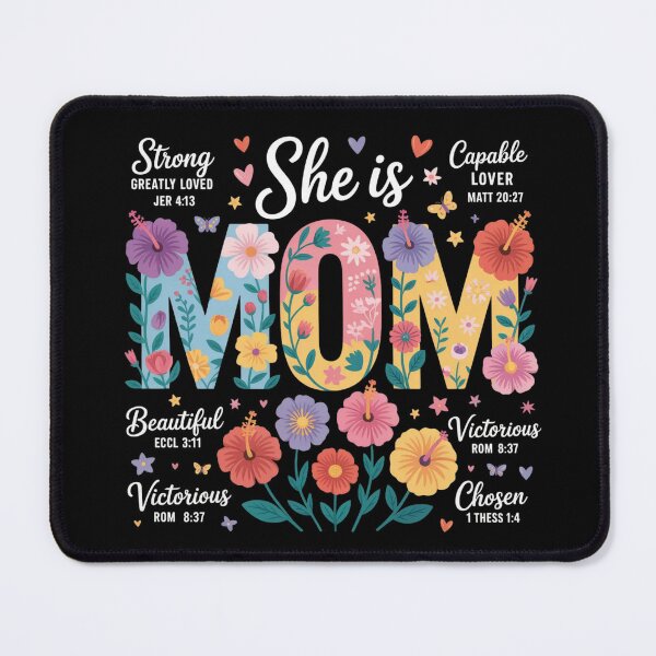 Item preview, Mothers Day She is Mom She is Strong Christian Mom designed and sold by ZACK ART.