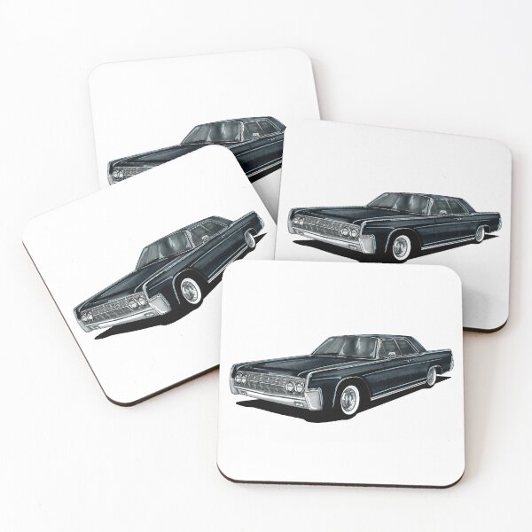 Item preview, Exclusive drawing legendary luxury premium american president car black 1961 Continental V8 engine designed and sold by Cars23.