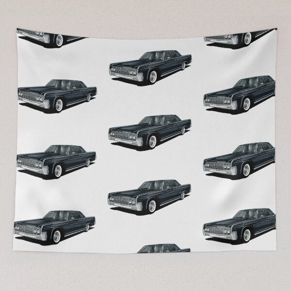 Item preview, Exclusive drawing legendary luxury premium american president car black 1961 Continental V8 engine designed and sold by Cars23.