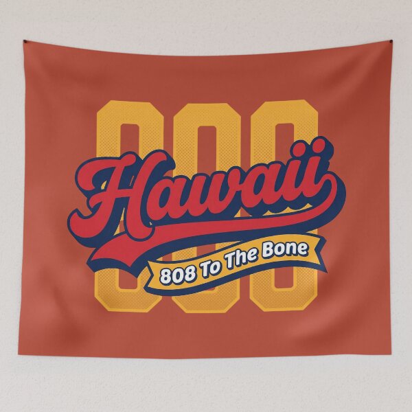 Item preview, Hawaii 808 To The Bone Retro Vintage Script Aesthetic Style designed and sold by Cozy-Old-Pub.