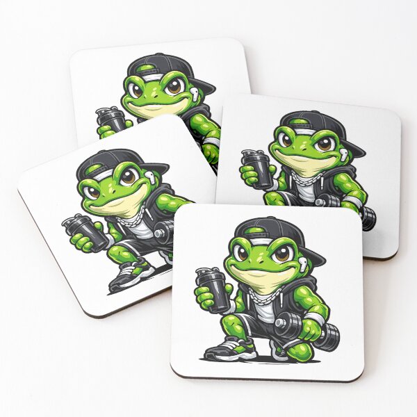 Item preview, Frog Fitness Streetwear – Frog Gym Cartoon Cool designed and sold by JemDo.