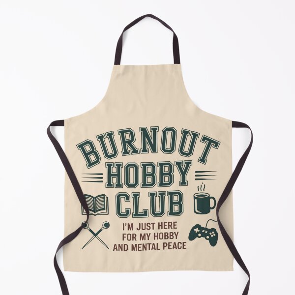 Item preview, Burnout Hobby Club Funny Mental Health Design designed and sold by WikaKowalczyk.