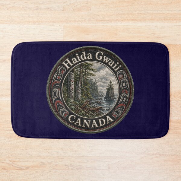 Item preview, Haida Gwaii, Canada – Totem poles, coastal forest & Pacific Ocean designed and sold by Girih.