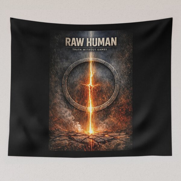Item preview, RAW HUMAN - The Core of Truth | Eternal Presence Burning designed and sold by MarioZ137.