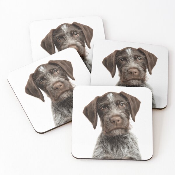 Item preview, Adorable German Wirehaired Pointer Pup for Cute German Wirehaired Pointer puppy lovers designed and sold by LazyOwlStore.