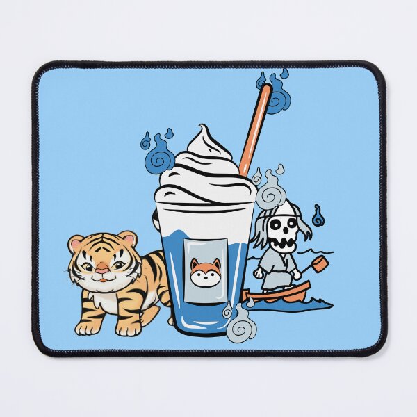Item preview, Kawaii Tiger, Blue Milkshake & Boat Spirit designed and sold by Kanniax.