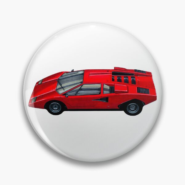 Item preview, Exclusive drawing legendary italian super car red Countach 5.2L V12 engine designed and sold by Cars23.