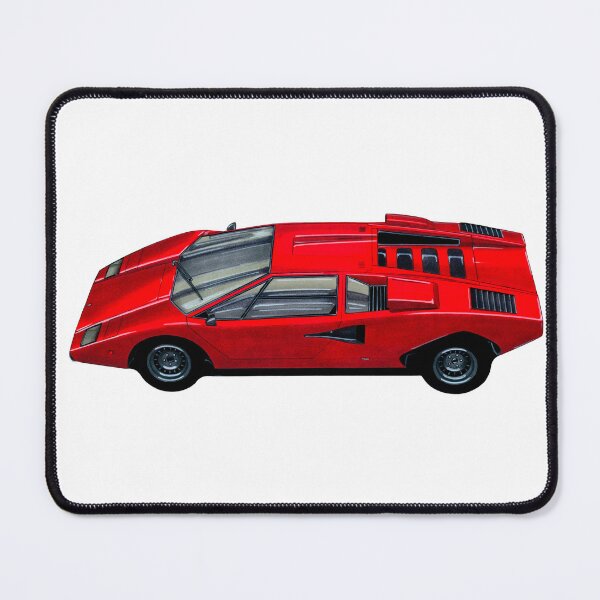 Item preview, Exclusive drawing legendary italian super car red Countach 5.2L V12 engine designed and sold by Cars23.