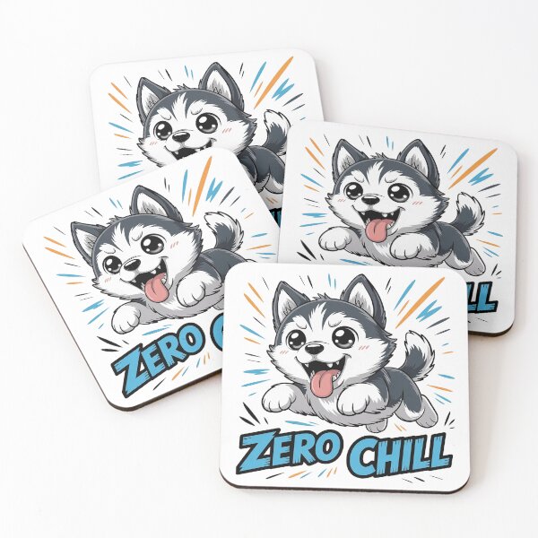 Item preview, Zero Chill Husky Funny Dog Meme Design designed and sold by Cool-cat-art.