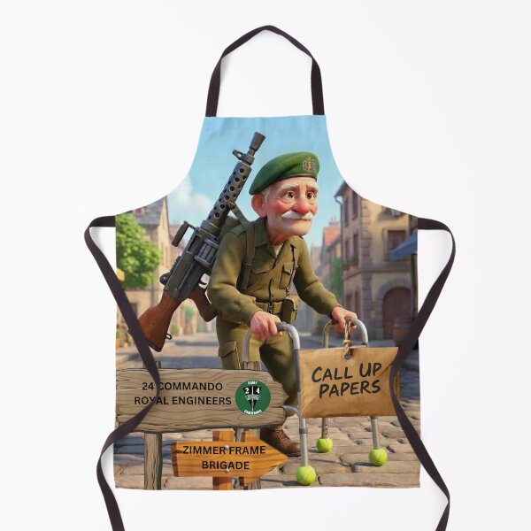 Item preview, 24 Commando Royal Engineers call up zimmer frame brigade designed and sold by Bootneckstore.