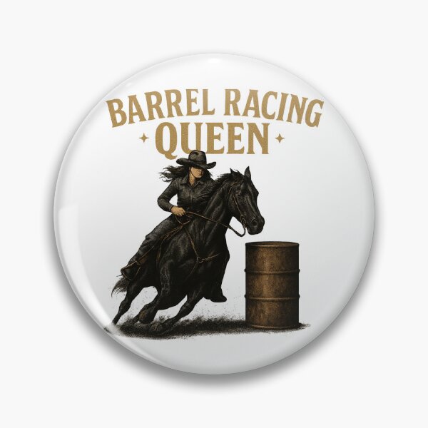 Item preview, Barrel Racing Queen – Western Cowgirl Rodeo Art designed and sold by  QuarterHorseArt by Just my Studio.