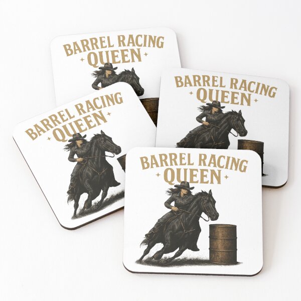 Item preview, Barrel Racing Queen – Western Cowgirl Rodeo Art designed and sold by  QuarterHorseArt by Just my Studio.