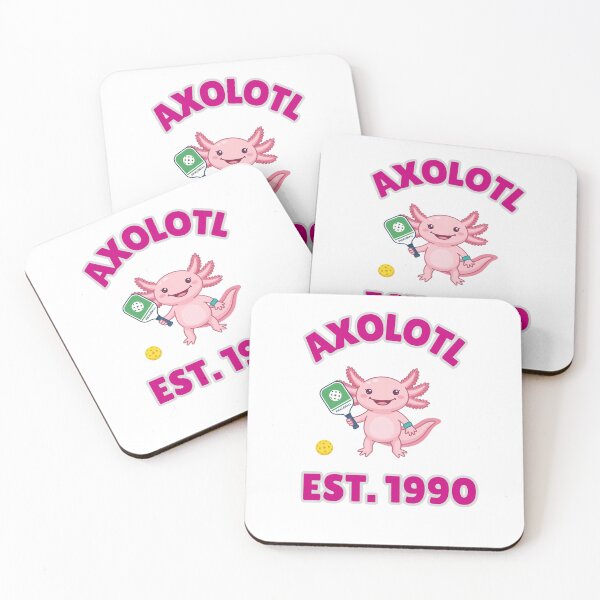 Item preview, Vintage Axolotl Pickleball Est 1990 - Cute Pink Salamander designed and sold by "Positive Vibes & Daily Lifestyle".