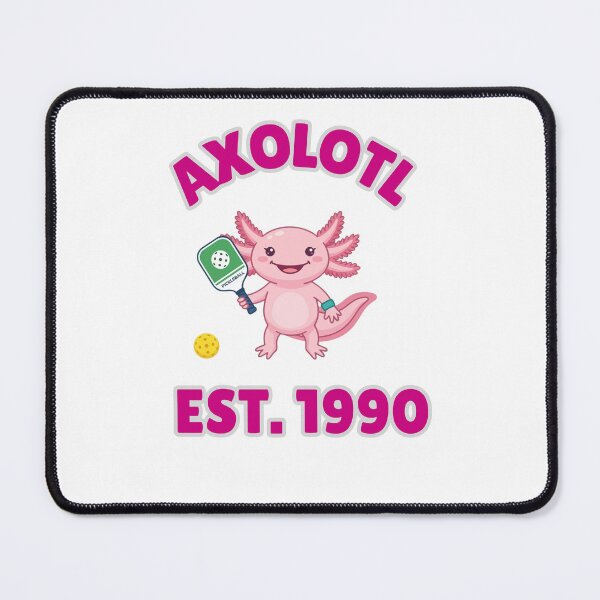 Item preview, Vintage Axolotl Pickleball Est 1990 - Cute Pink Salamander designed and sold by "Positive Vibes & Daily Lifestyle".