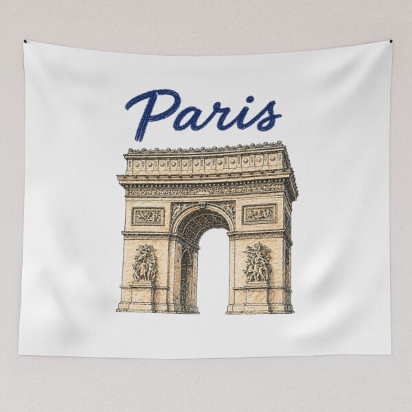 Item preview, Paris Arc de Triomphe – Pencil-style illustration designed and sold by JOANNASKAH.