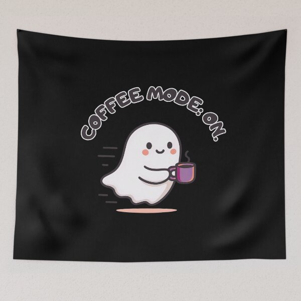 Item preview, Coffee mode: on. Sheet ghost designed and sold by uunaa.
