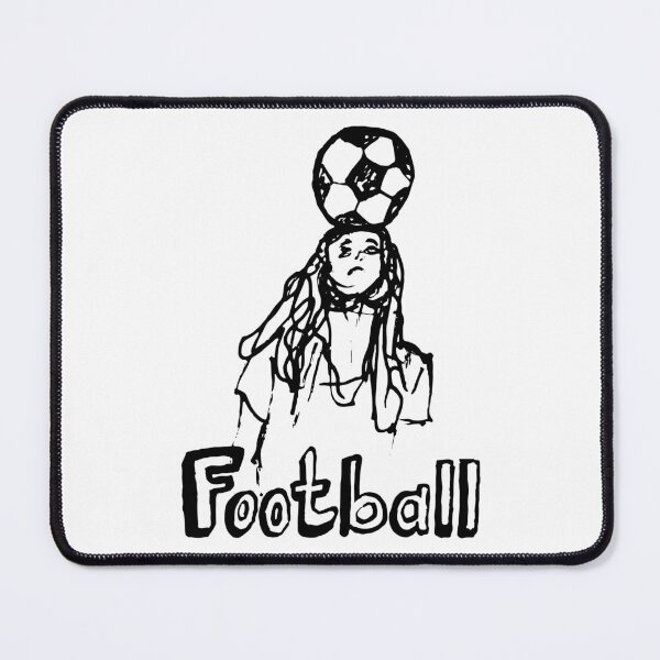 Item preview, Hand-Drawn Football Blacke and White Sketch Art designed and sold by E20STUDIO.