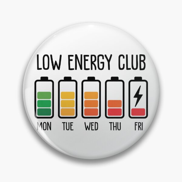 Item preview, Low Energy Club – Funny Battery Life Design | Introvert Humor Minimalist Graphic designed and sold by ArcticFoxStudio.