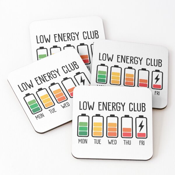 Item preview, Low Energy Club – Funny Battery Life Design | Introvert Humor Minimalist Graphic designed and sold by ArcticFoxStudio.