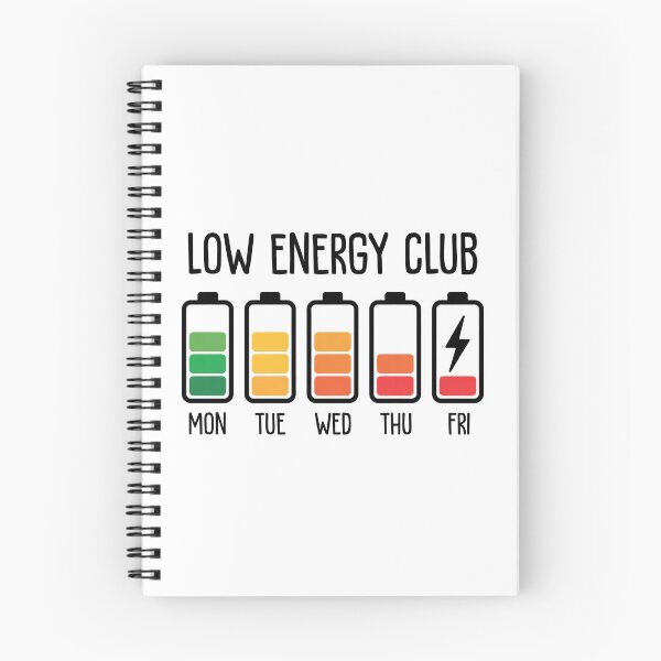 Item preview, Low Energy Club – Funny Battery Life Design | Introvert Humor Minimalist Graphic designed and sold by ArcticFoxStudio.