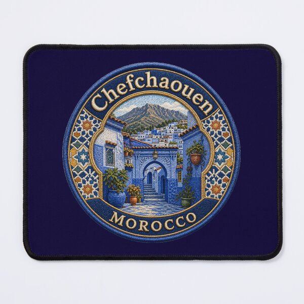 Item preview, Chefchaouen, Morocco – Blue alleys, arches & Rif Mountains designed and sold by Girih.