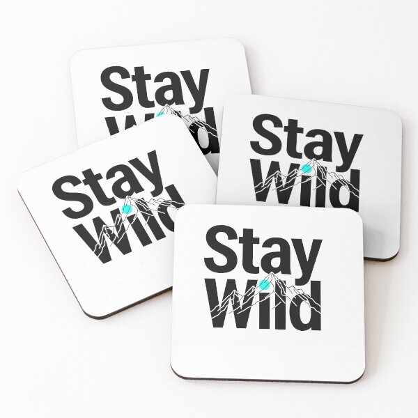 Item preview, Mountains Stay Wild Spirit Adventure Nature Wilderness Art designed and sold by ART ATTACK ZONE.
