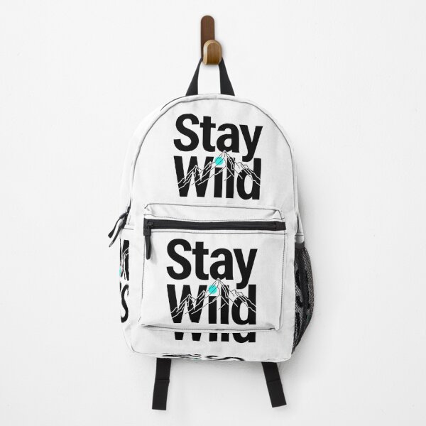 Item preview, Mountains Stay Wild Spirit Adventure Nature Wilderness Art designed and sold by ART ATTACK ZONE.