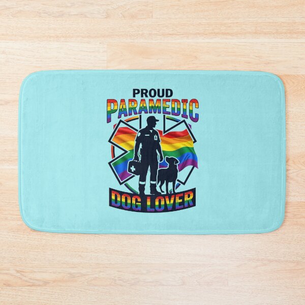 Item preview, Proud Medic Dog Lover - Pride Paramedic Dog LGBTQ EMS EMT Rainbow First Responder Gift designed and sold by Im-Ara.