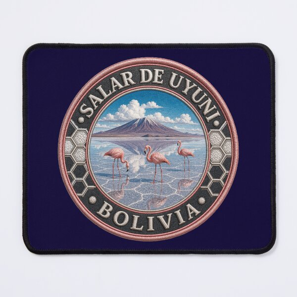 Item preview, Salar de Uyuni, Bolivia – salt flats, flamingos & Andean panorama designed and sold by Girih.