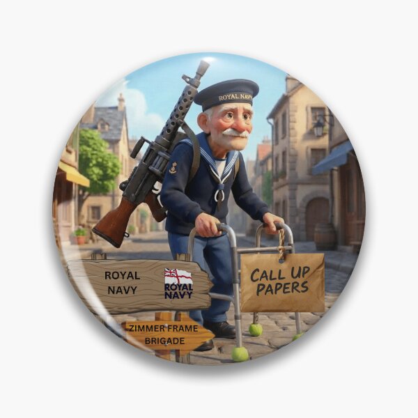 Item preview, Royal Navy call up zimmer frame brigade designed and sold by Bootneckstore.