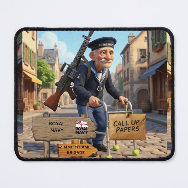 Item preview, Royal Navy call up zimmer frame brigade designed and sold by Bootneckstore.