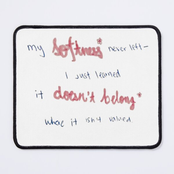 Item preview, My Softness Never Left — Self Love Quote Print designed and sold by IntertwineCo.