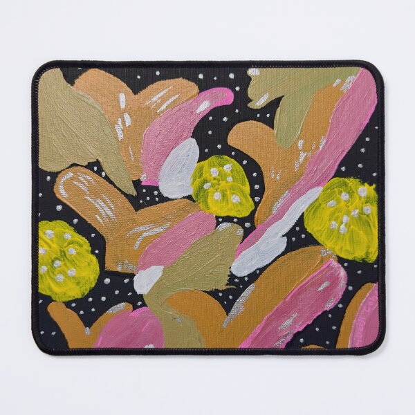 Item preview, Colorful abstract shapes on a black background.  designed and sold by Mabocoh.